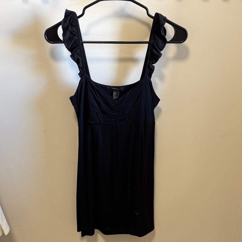 Forever 21 Black Textured Dress
